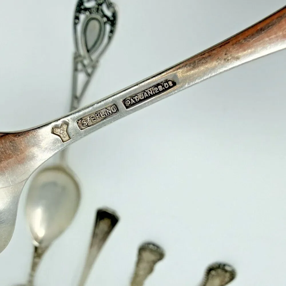 Rogers Lunt & Bowlen Monticello Sterling Silver Teaspoons Set of 4 77g